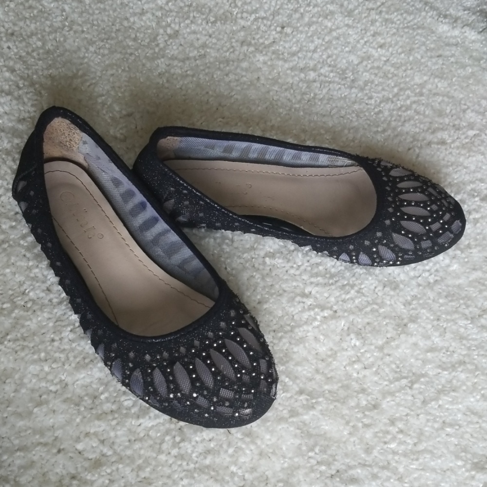 Kids Sparkling Black Dress Shoes